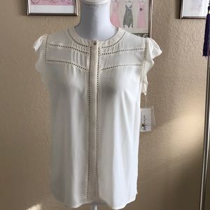 White Whimsical Tank Top